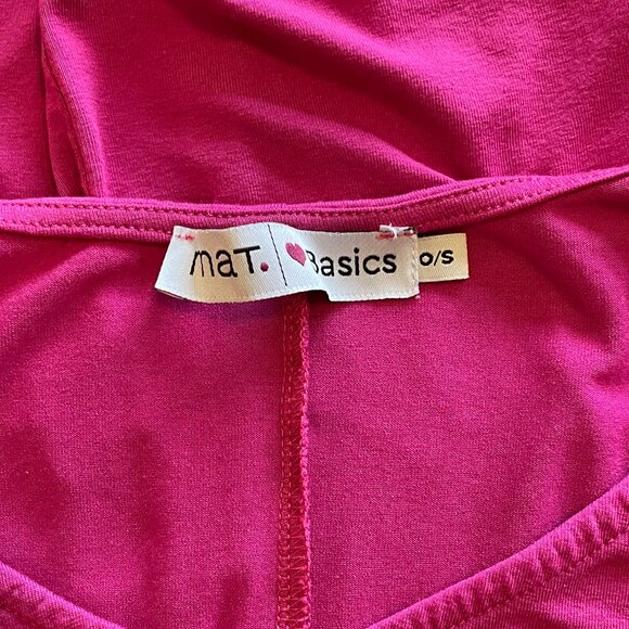 MAT Basics Casual Tank Yoga Workout Round Neck Sleeveless Deep Pink Plus… - Picture 3 of 5